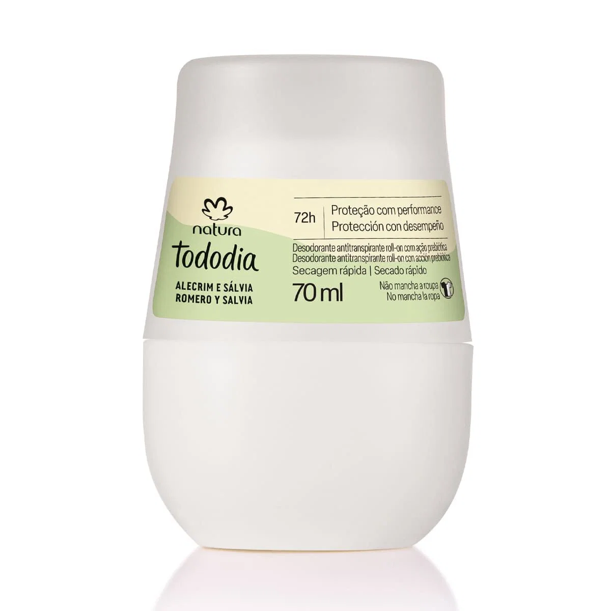 Desodorante Antitranspirante Roll-on Tododia Alecrim e Sálvia 70 ml — imagem 1