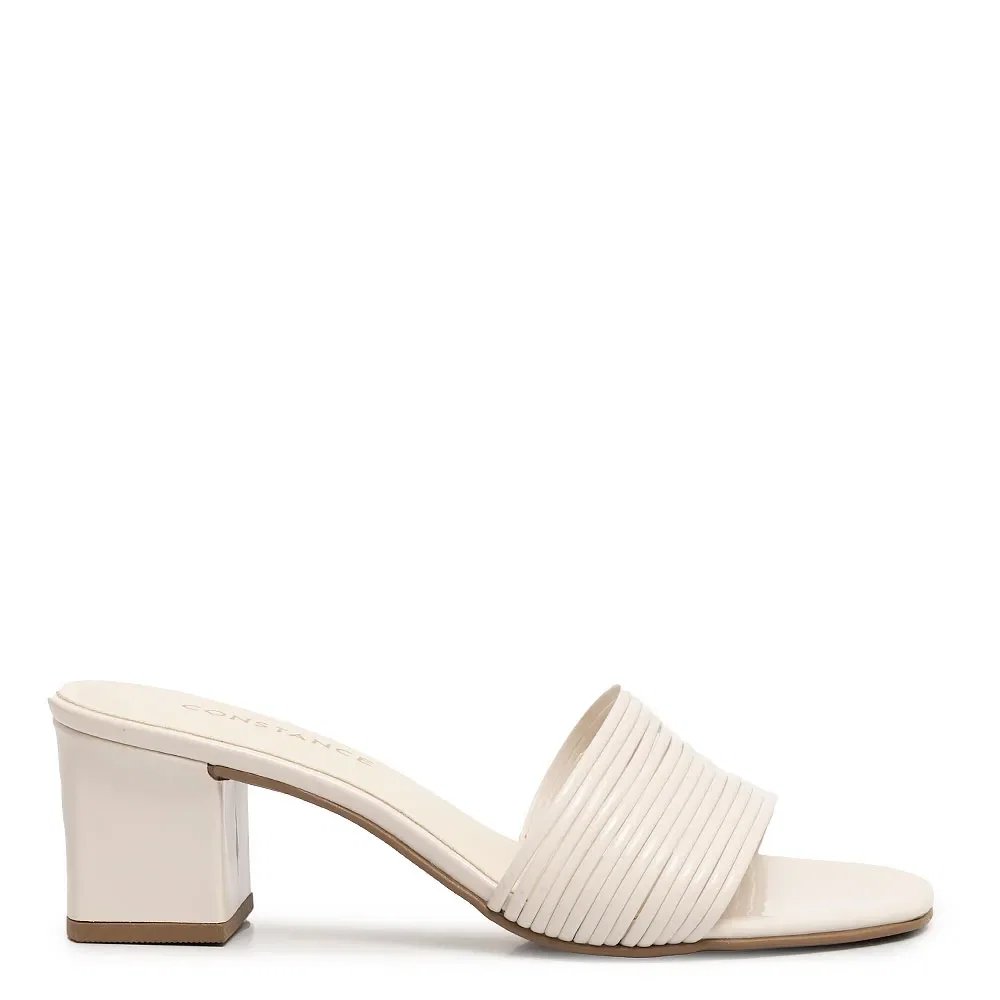 Tamanco Off White Multi Tiras