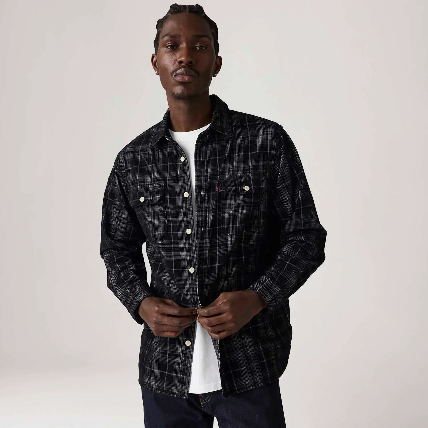 Camisa Jeans Levi's® Jackson Worker Preta