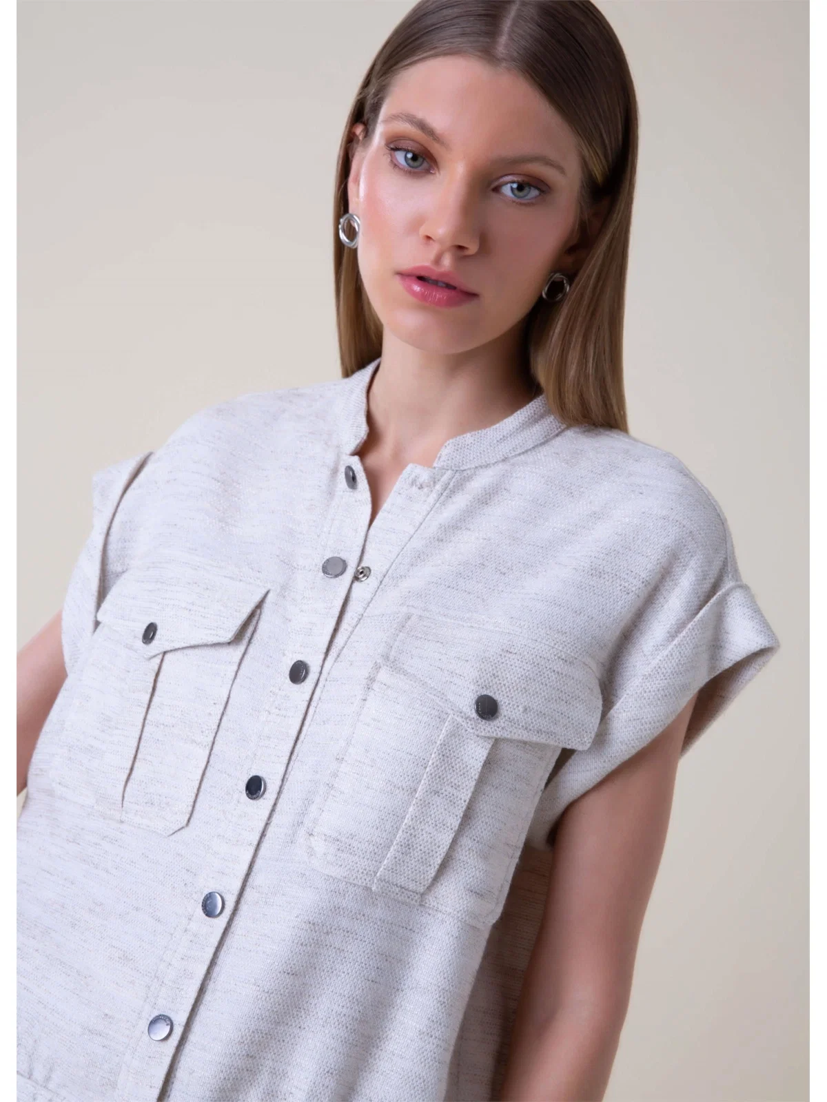Colete Tweed Summer Off White
