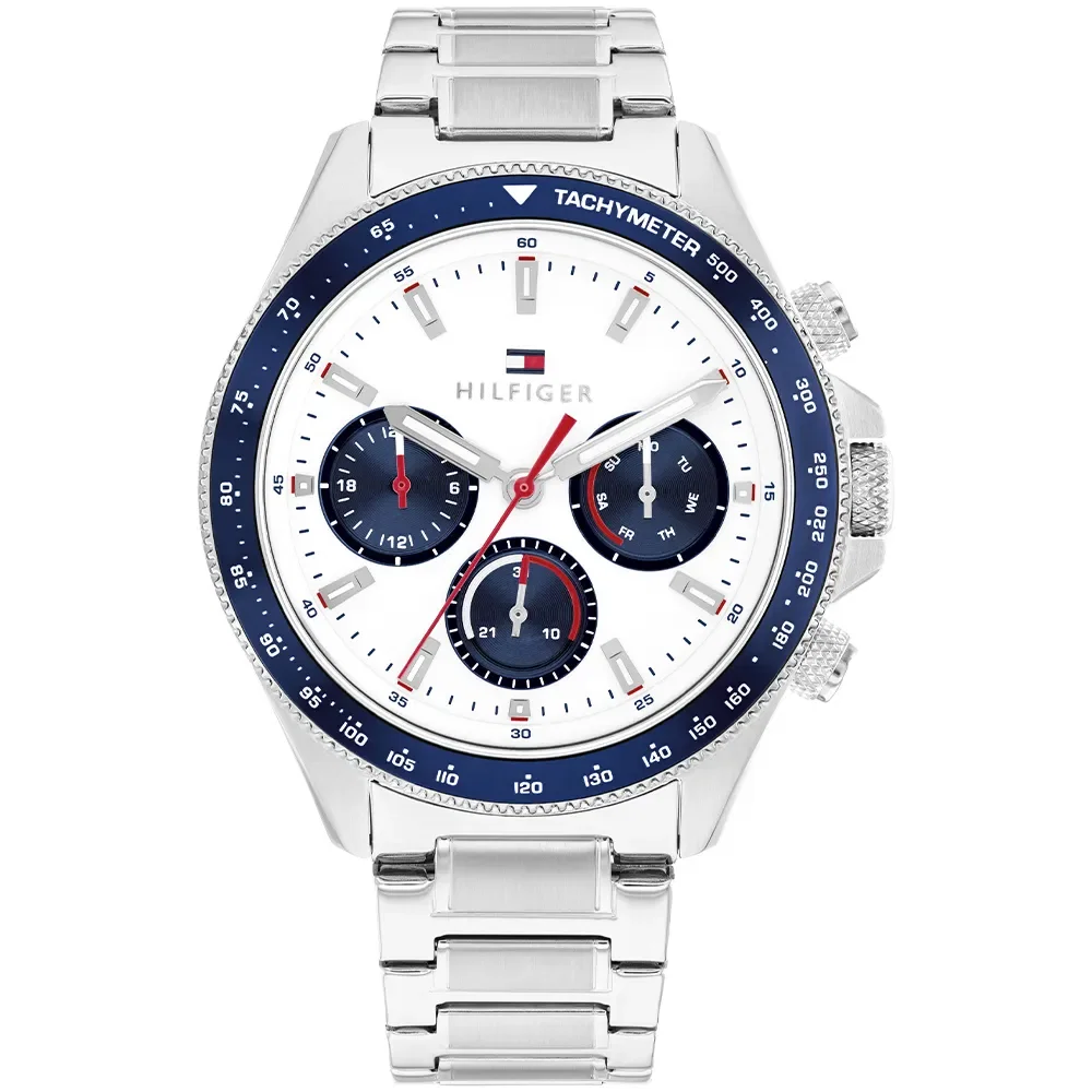 Relógio Tommy Hilfiger Clark Masculino em Aço Prateado 1792238
