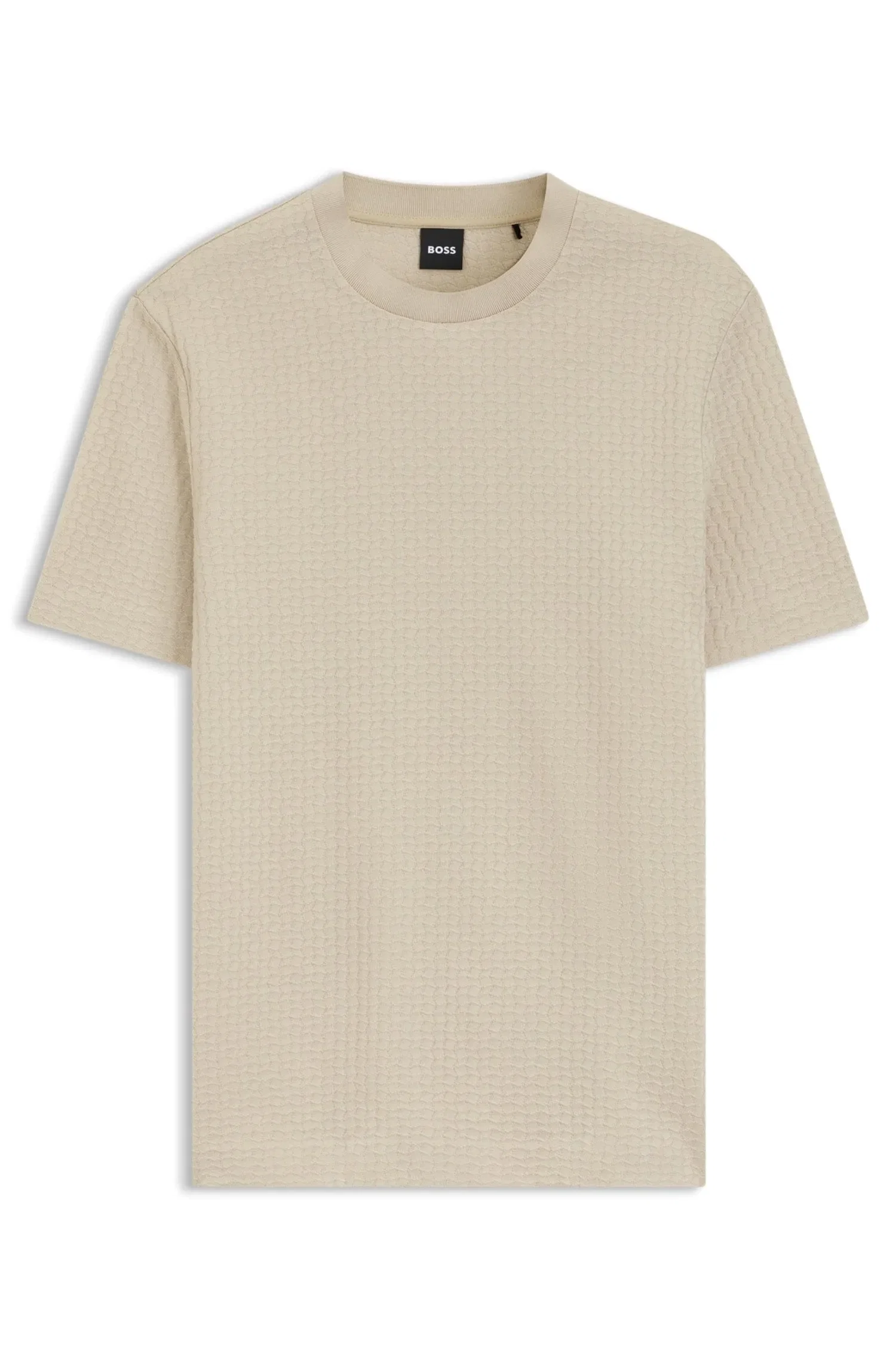 Camiseta Com Padrão De Jacquard Em Algodão — imagem 1