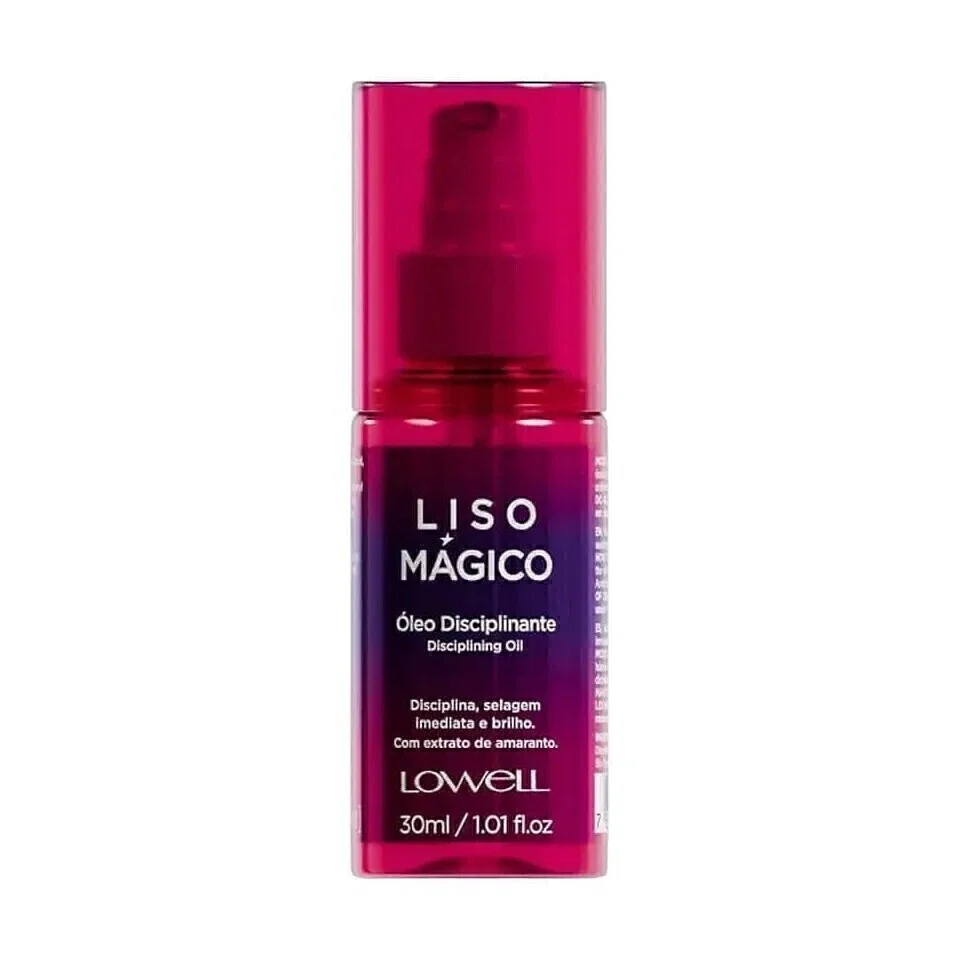 Óleo Capilar Lowell Liso Mágico Disciplinante 30ml