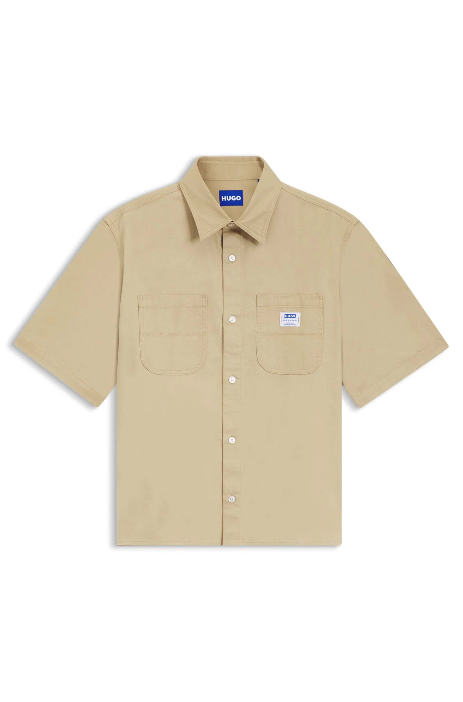 Camisa Oversized Fit Em Algodão