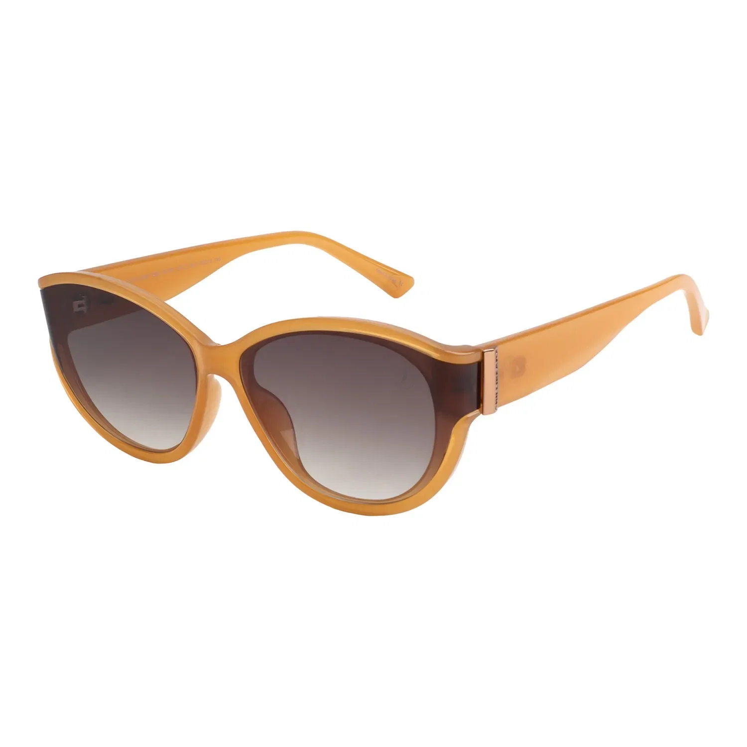 Óculos de Sol Feminino Bended Lenses Redondo Caramelo