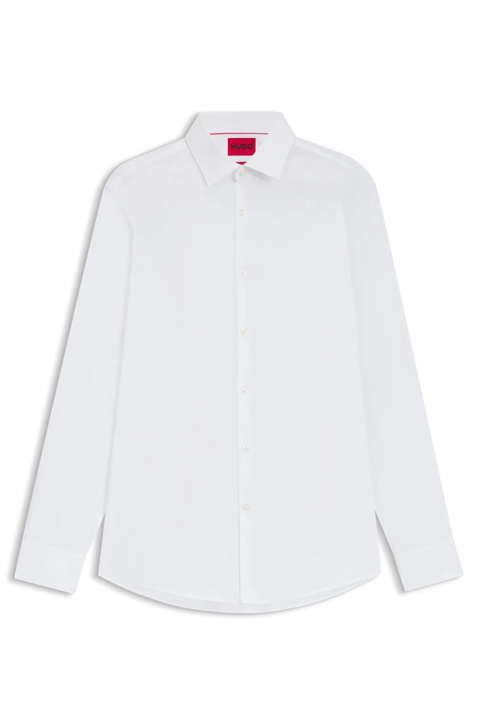 Camisa Slim Fit Em Popelina De Algodão — imagem 1