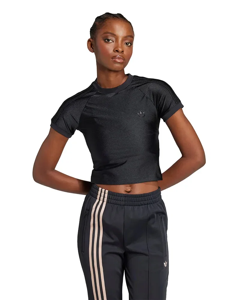 Camiseta Adidas Cali com as 3 Listras Feminina — imagem 1