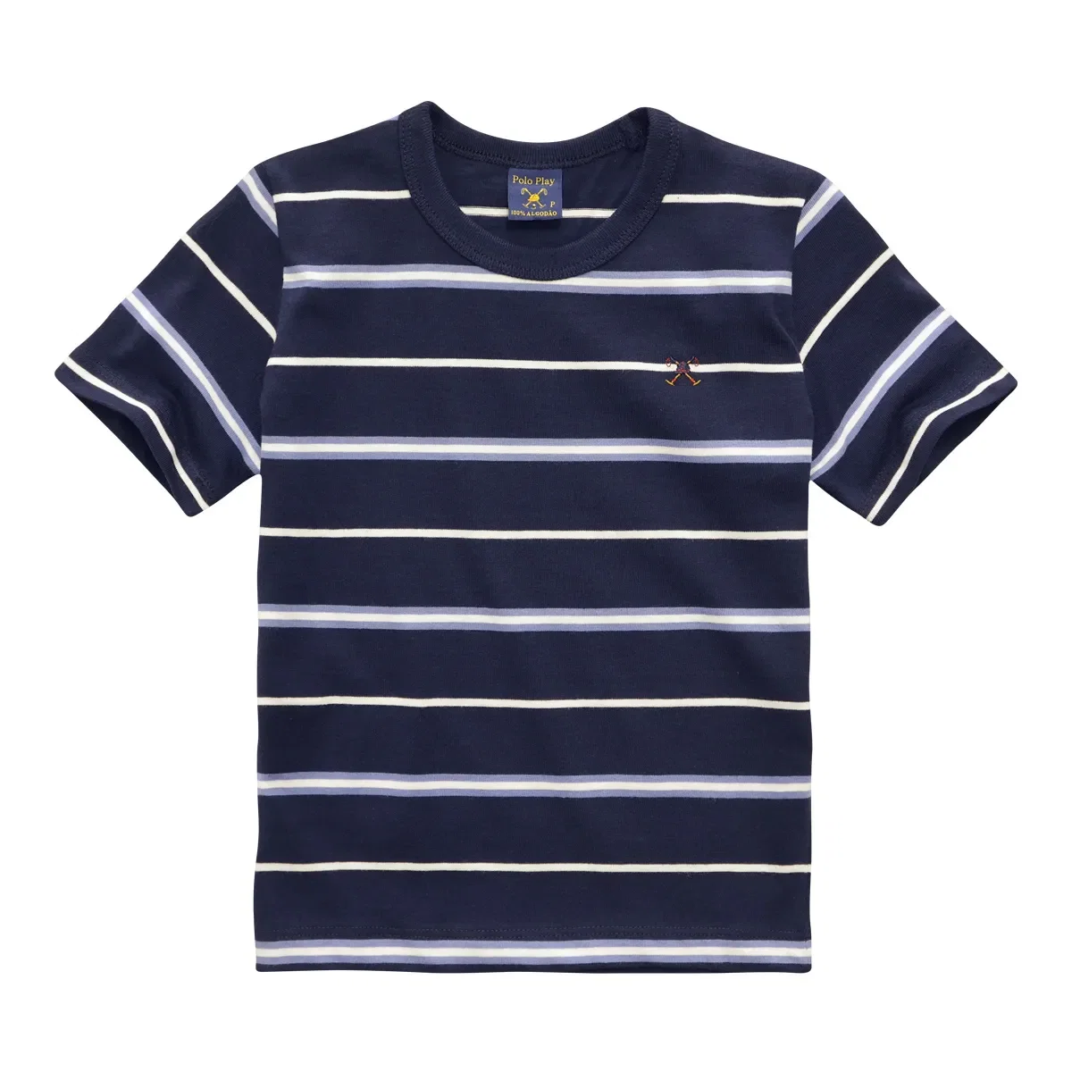Camiseta Listrada Infantil Taquinho Mc 21v07354