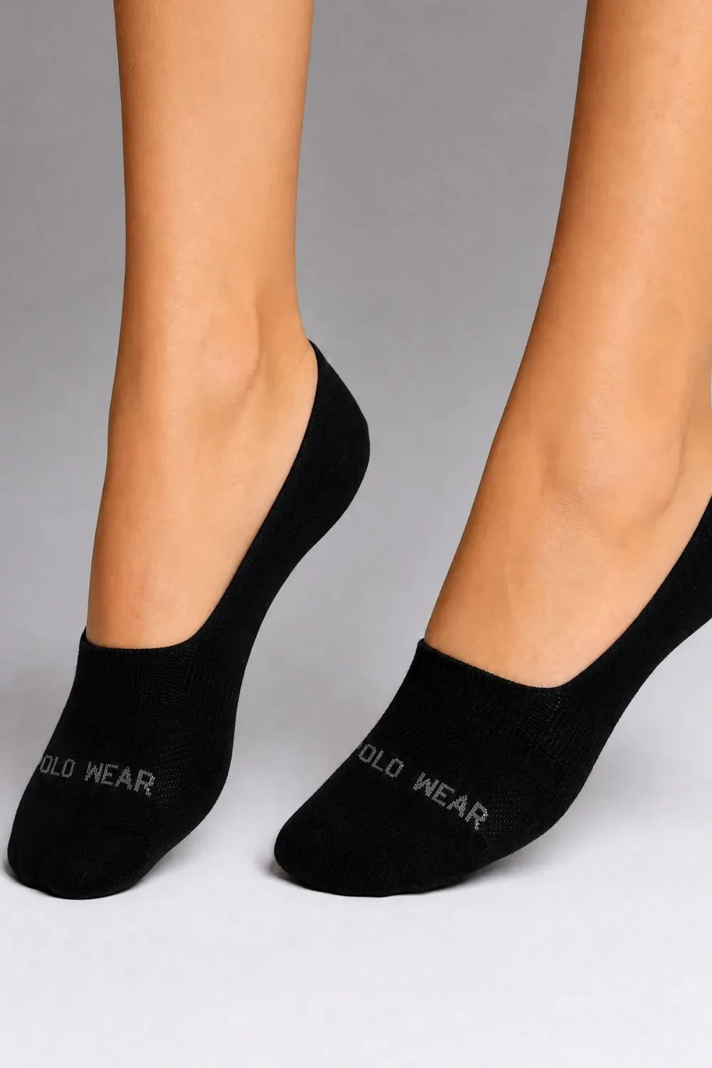 Kit 3 Pares Meias Sapatilhas Confortáveis Polo Wear Preto