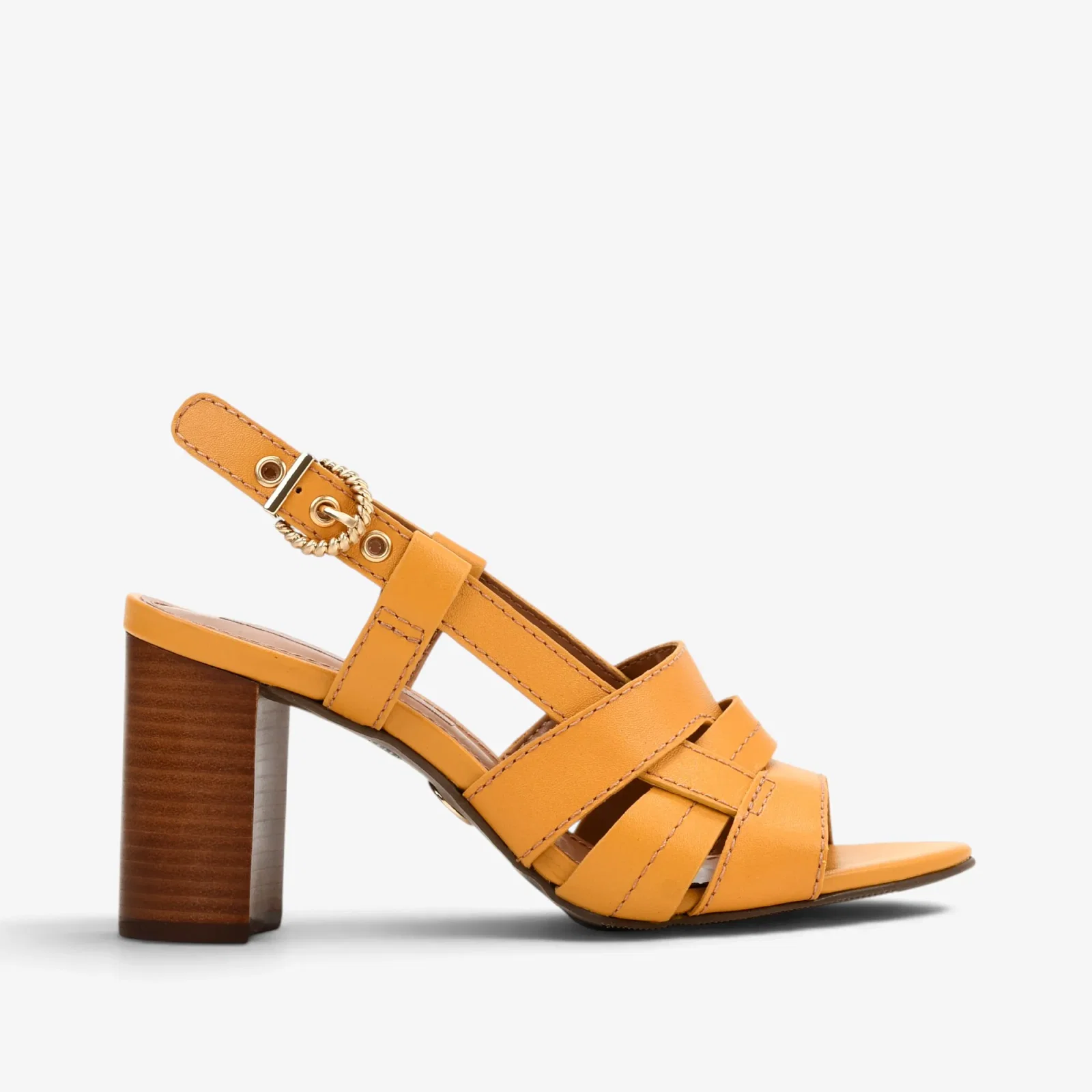 Sandália Amarelo Honey Couro — imagem 1