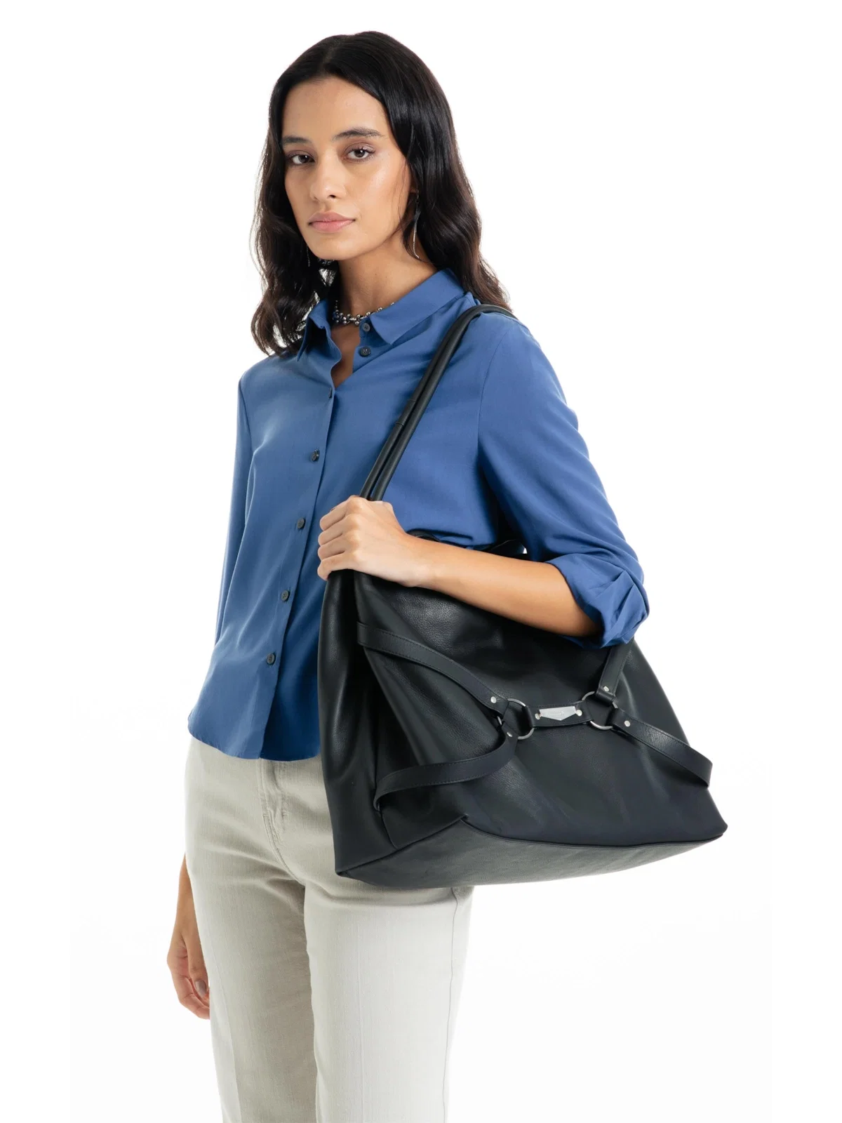 Bolsa Totebag Nick Ellus Preto — imagem 1