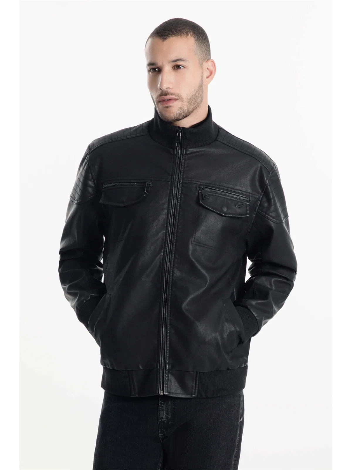 Jaqueta Bomber Pockets Ellus Preto