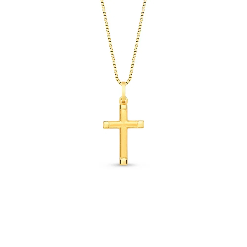 Pingente Cruz em Ouro Amarelo 18k, 16mm — imagem 1