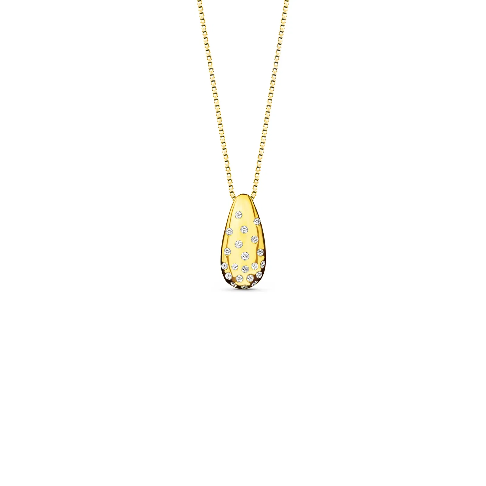 Pingente Celeste em Ouro Amarelo 18k com Diamantes 0,07 ct — imagem 1