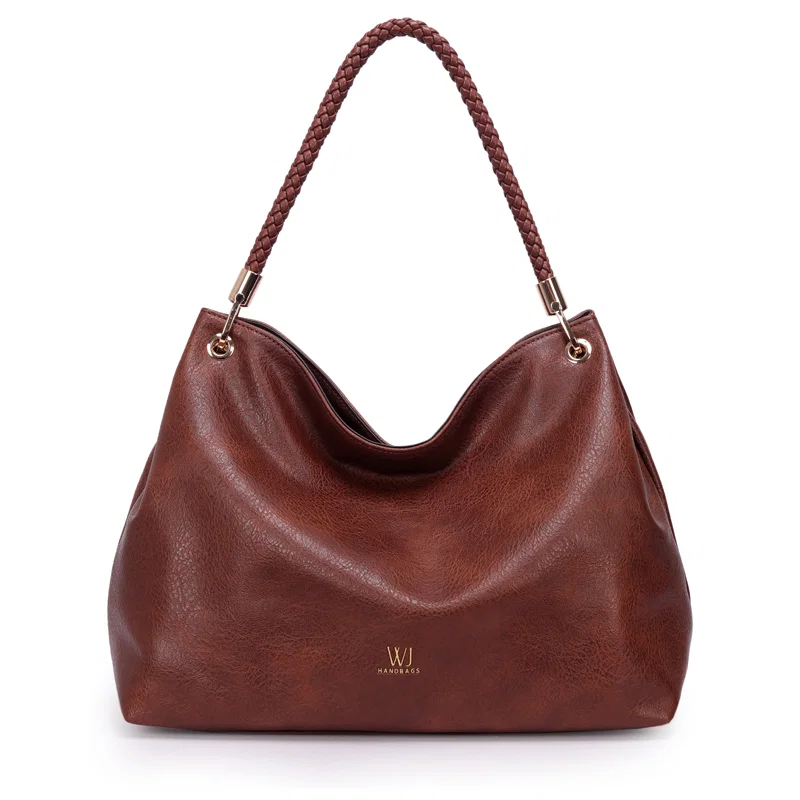 Bolsa Hobo Grande Com Alca Trancada Rolete