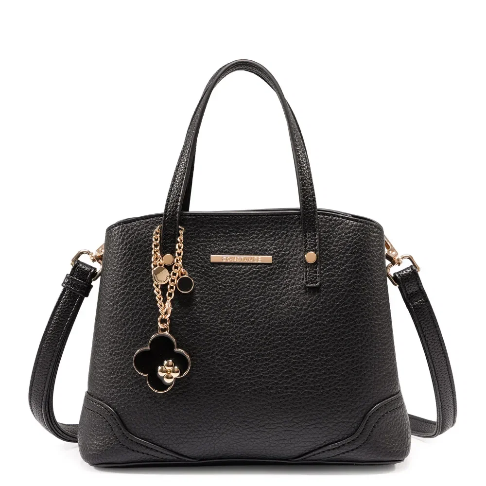 Bolsa Tiracolo Chaveiro Preta