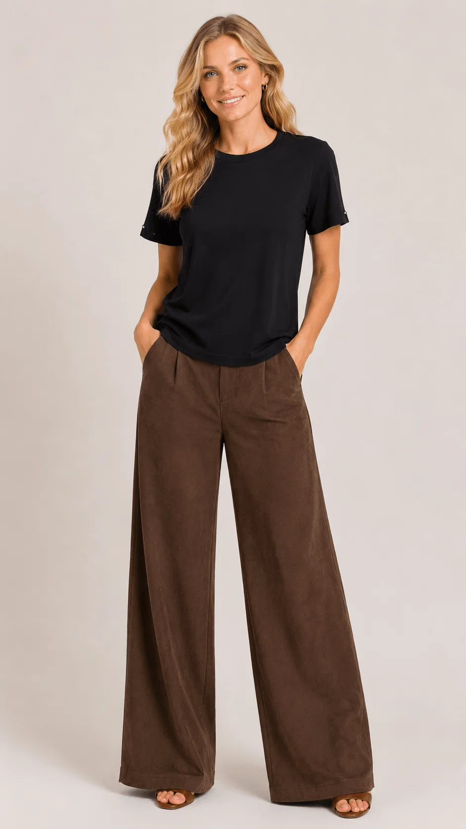 Blusa Malha Basic Manga Curta - Preto
