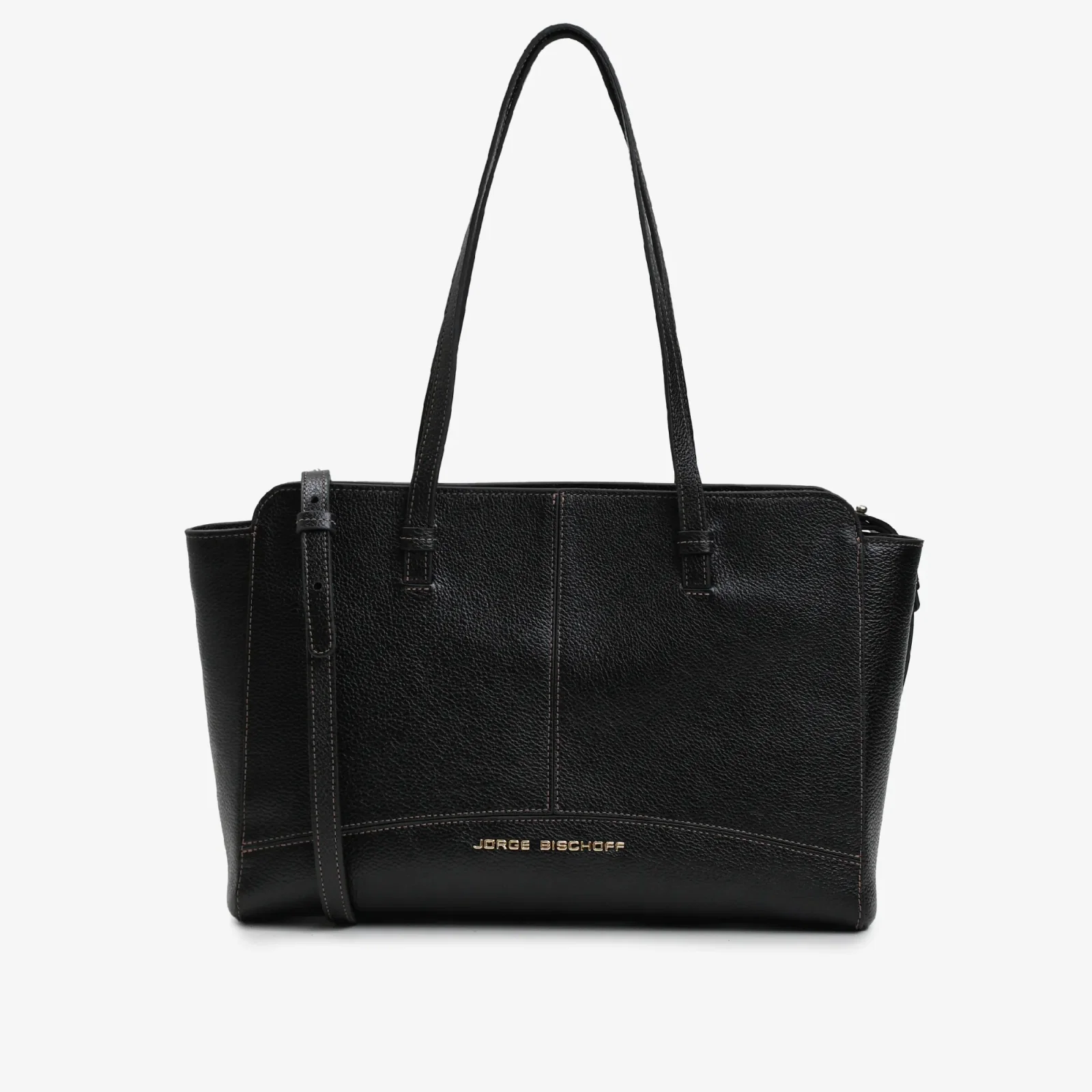 Bolsa Tote Preto Couro