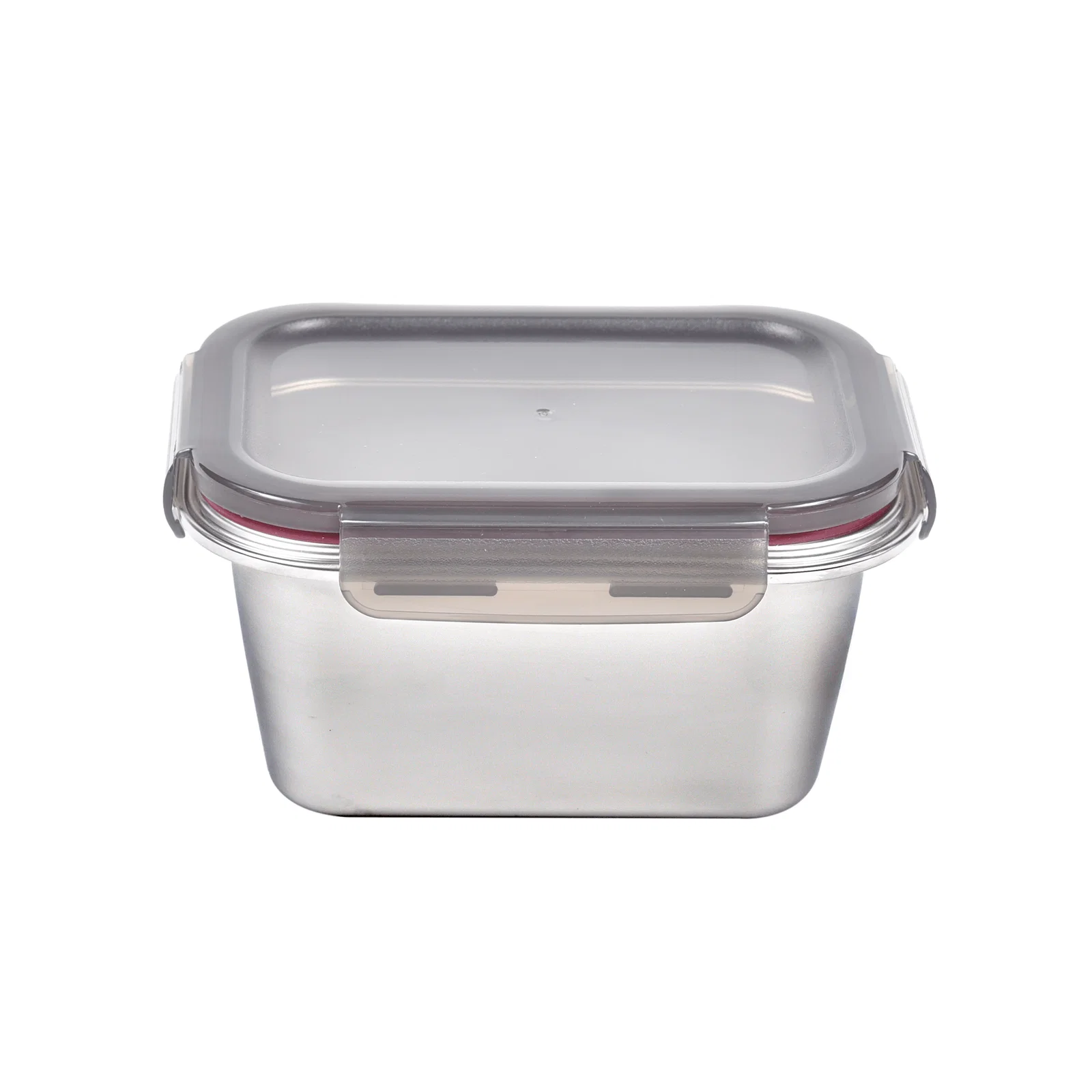 Pote Retangular em Aço Inox 1L Kenya