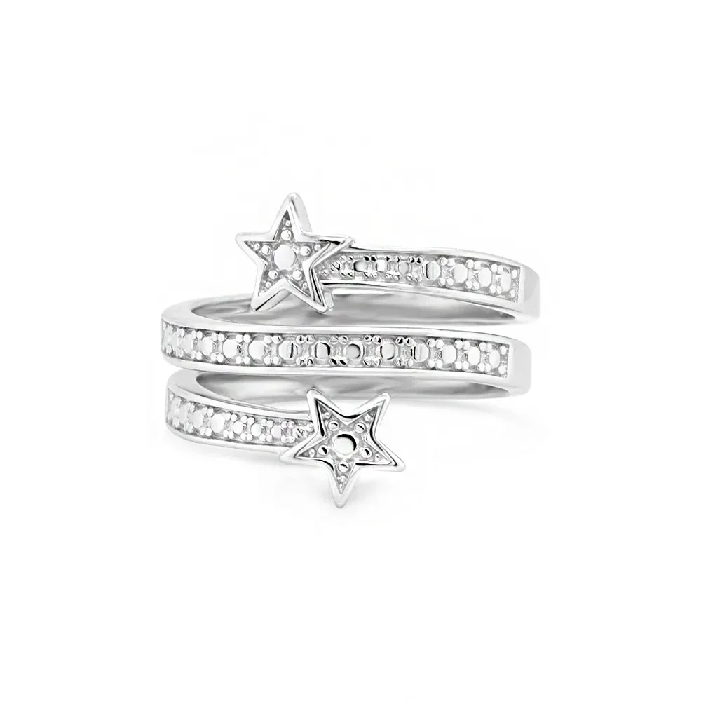 Anel Life Estrelas Triplo em Prata 925 — imagem 1