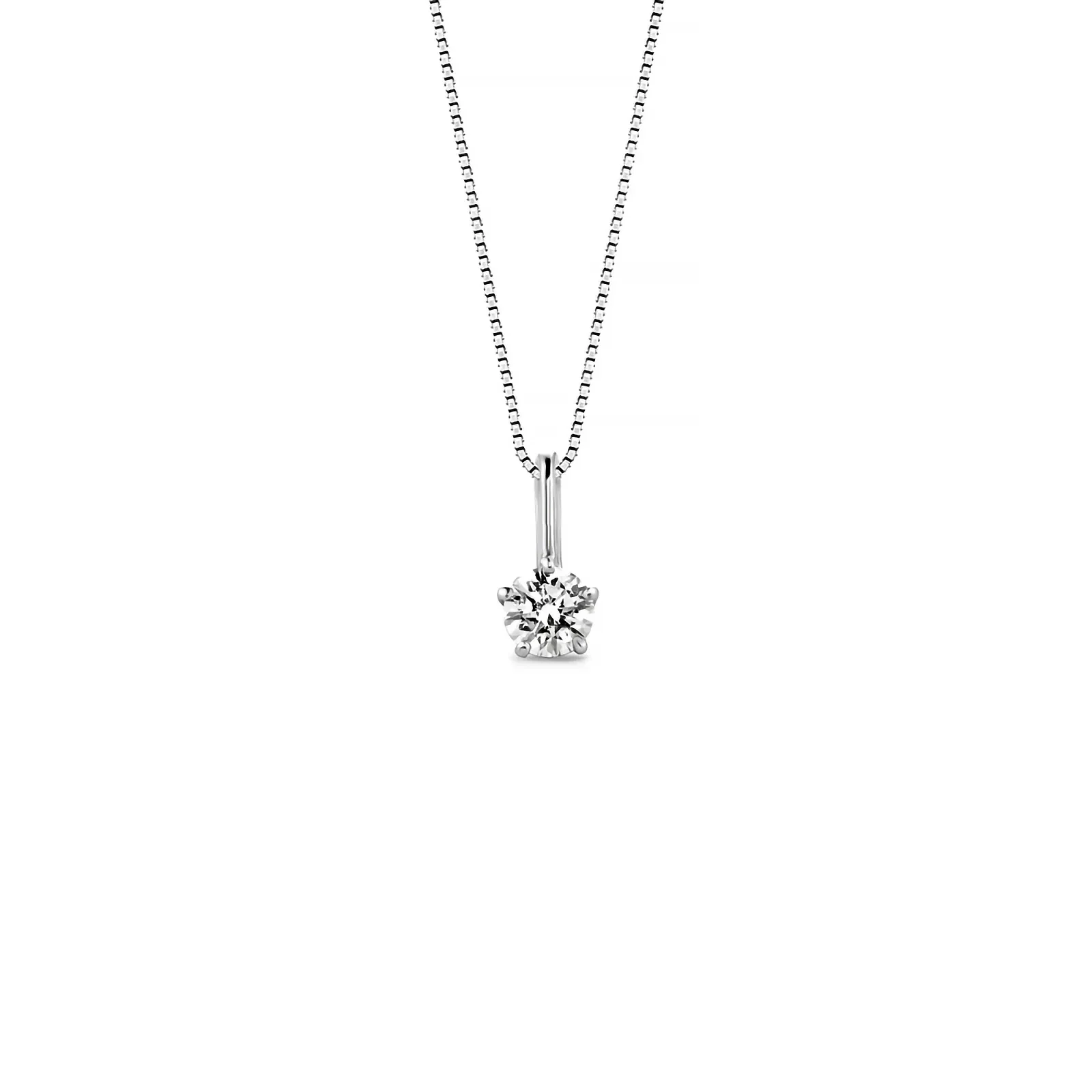 Pingente Solitário Cielo em Ouro Branco 18k com 0,20ct de Diamante de Laboratório — imagem 1