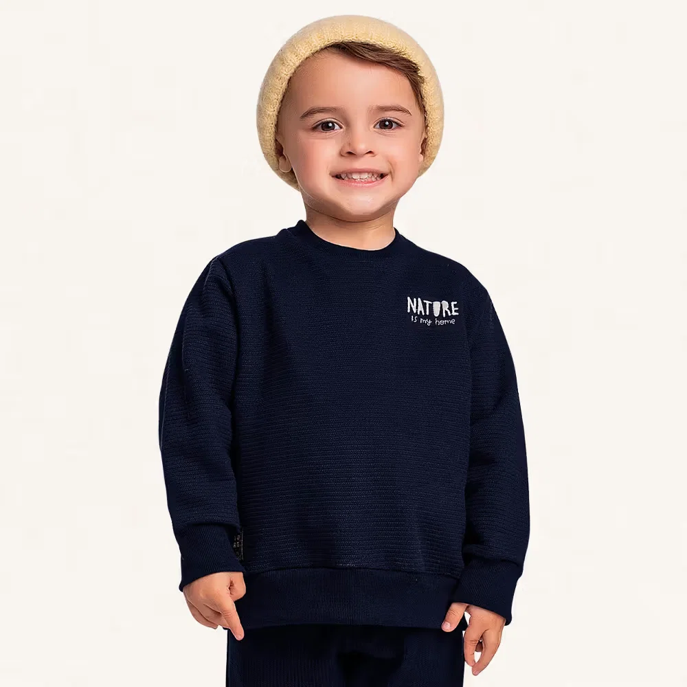 Blusão em moletom lótus natureza — imagem 1