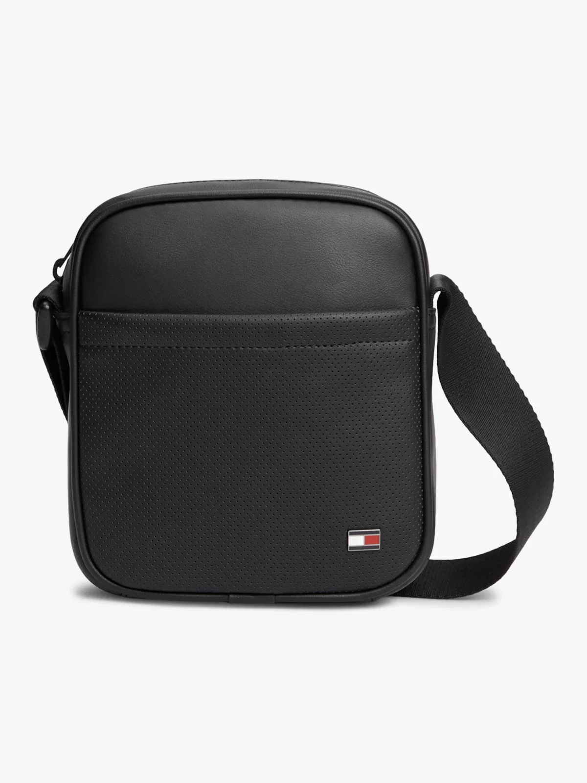 Bolsa Transversal Reporter Perfurada com Bandeira Esmaltada
