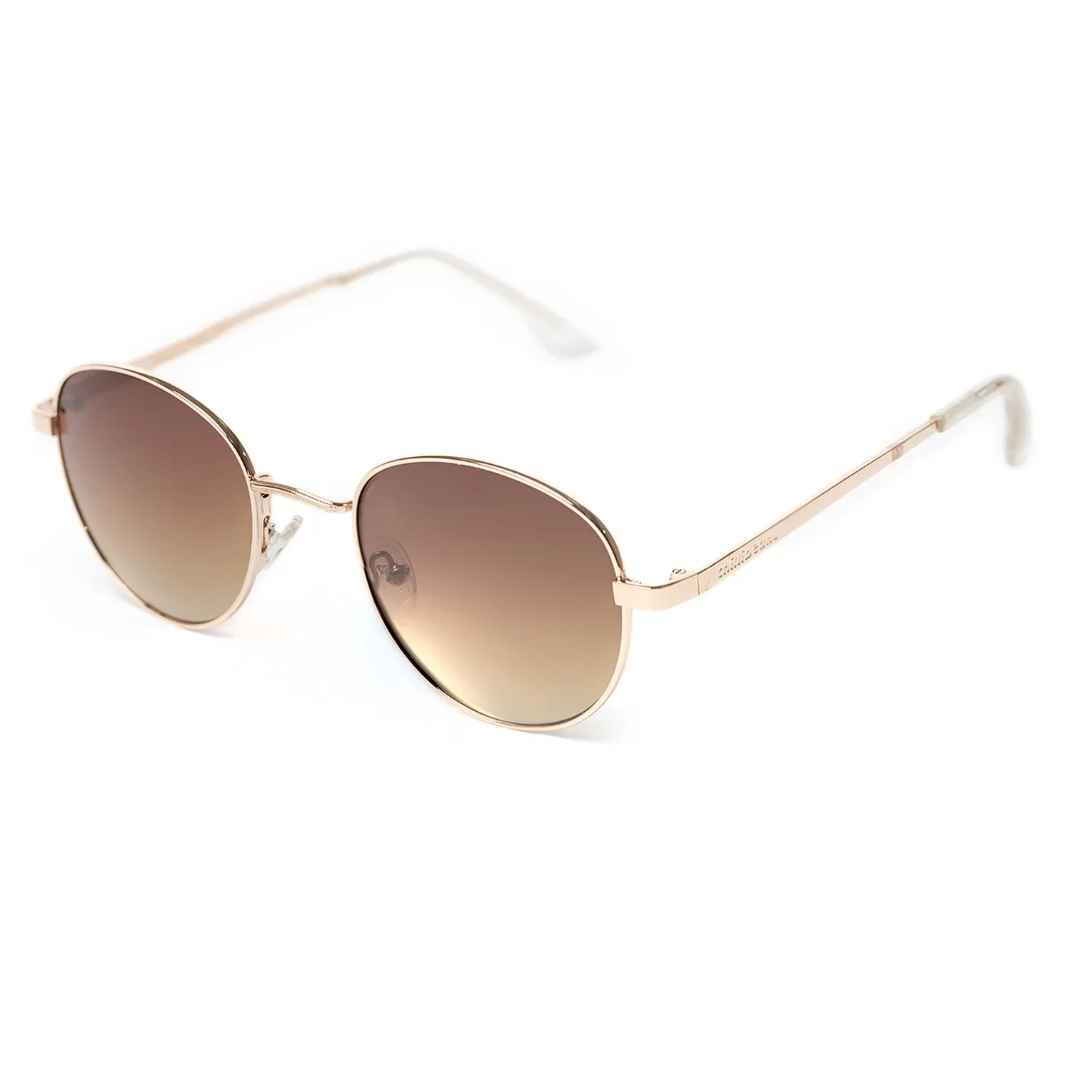 Óculos de Sol Unissex Chilli Beans Clássicos Redondo Metal Rosé — imagem 1