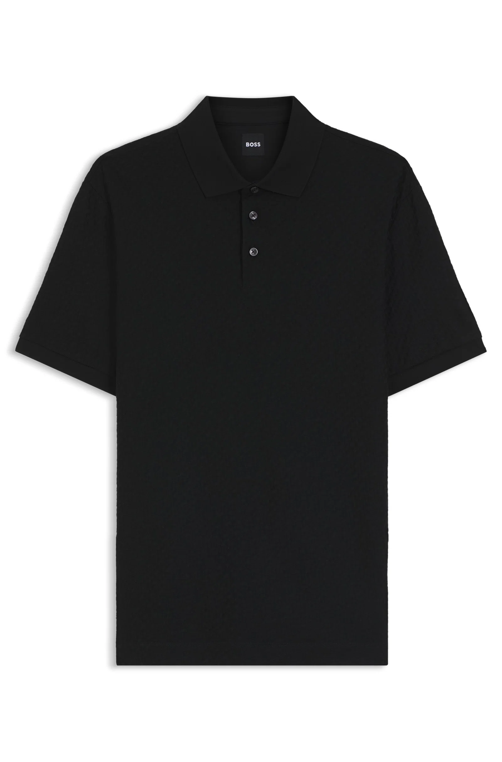Polo De Algodão Com Jacquard De Monograma — imagem 1
