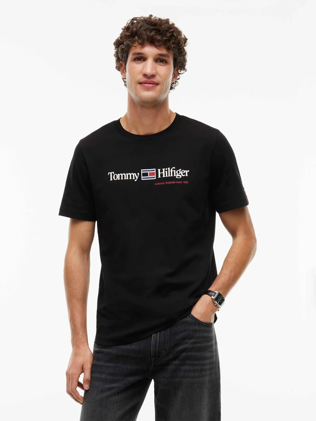 Camiseta TOMMY HILFIGER com Gola C — imagem 1