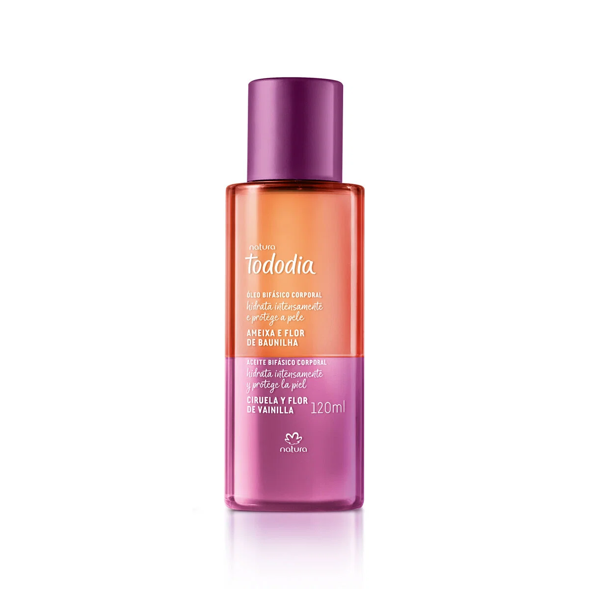 Óleo Bifásico Corporal Tododia Ameixa e Flor de Baunilha 120 ml