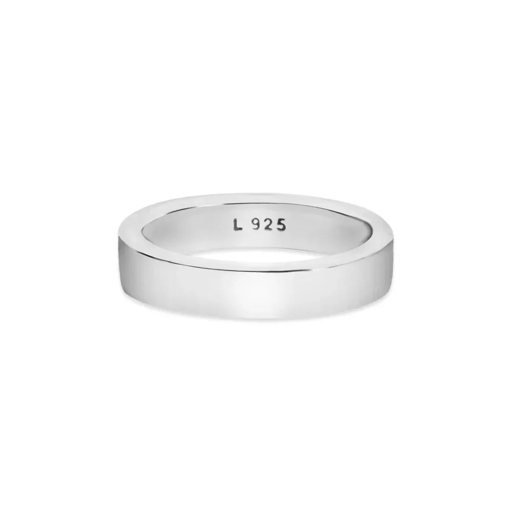 Aliança Life Slim em Prata 925, 4mm