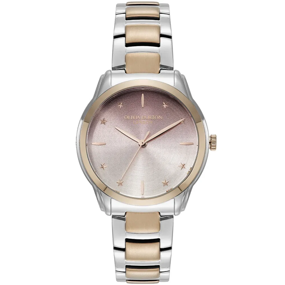 Relógio Olivia Burton Colour Wave Feminino em Aço Prateado e Rosé 24000321 — imagem 1