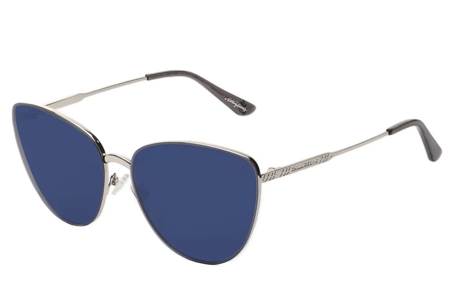 Óculos de Sol Feminino Rolling Stones Cadarço Gatinho Azul — imagem 1