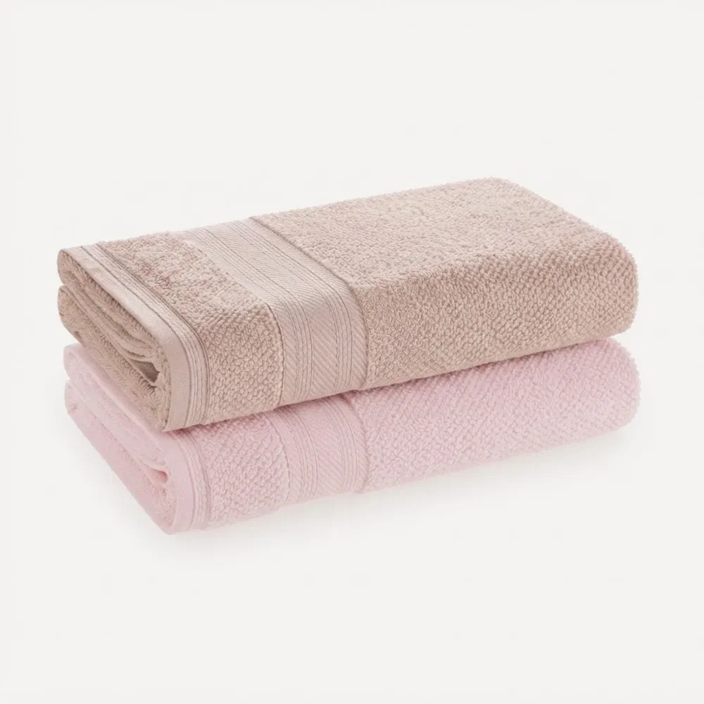 Kit 2 Toalhas de Rosto Softmax Empire Rosê / Marshmallow