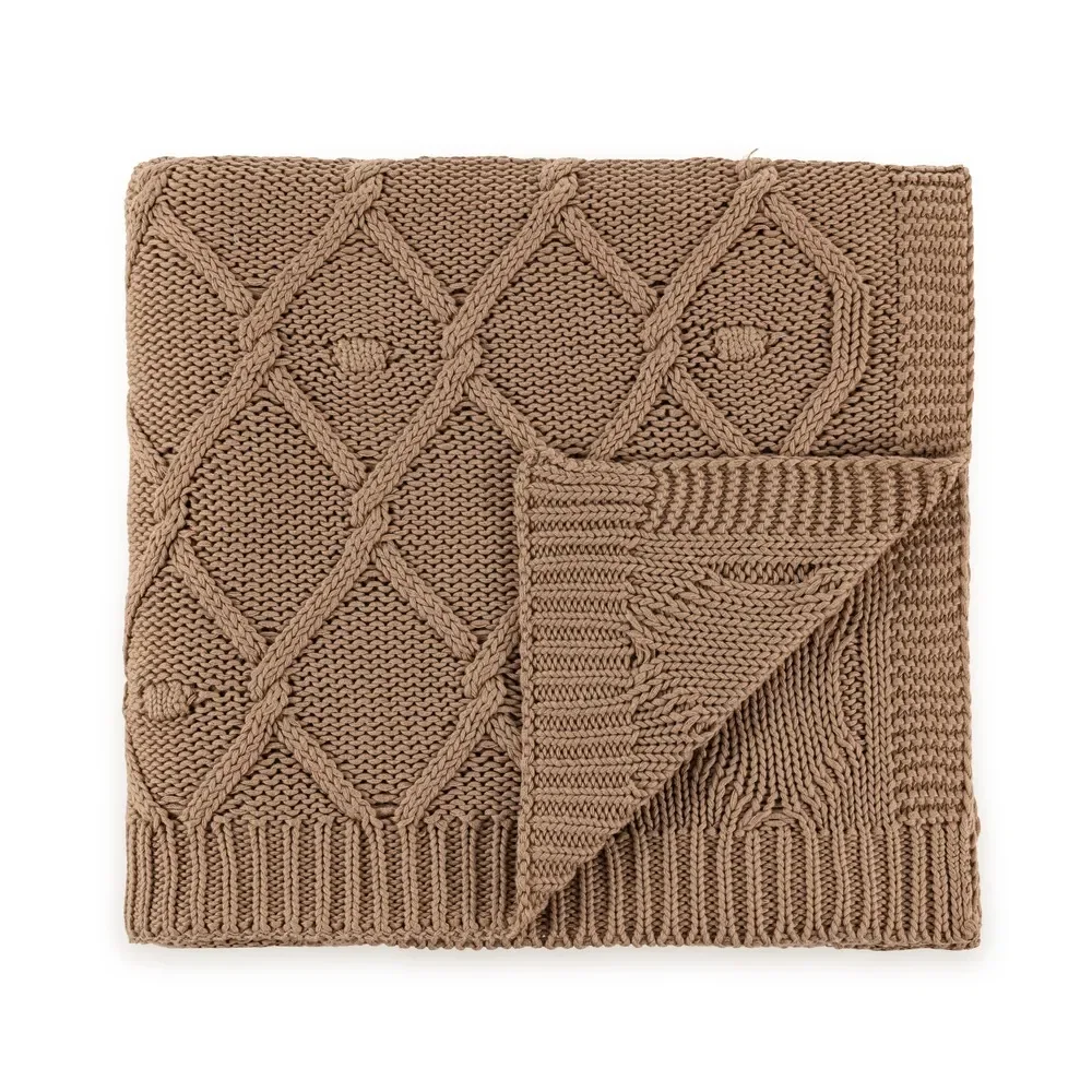 Peseira Tricot de Algodão Serenza Mandorle — imagem 1