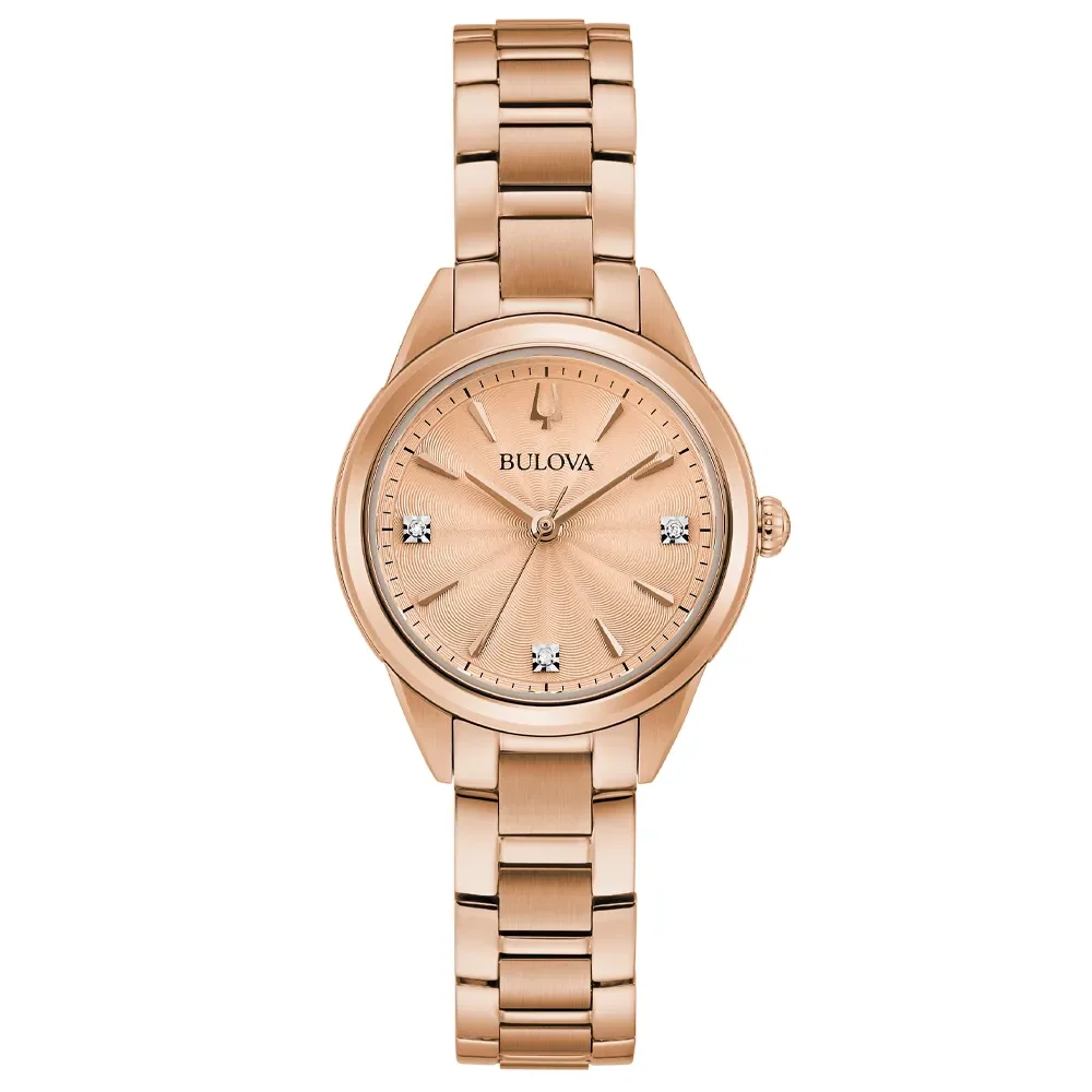 Relógio Bulova Sutton Feminino em Aço Rosé 97P151N