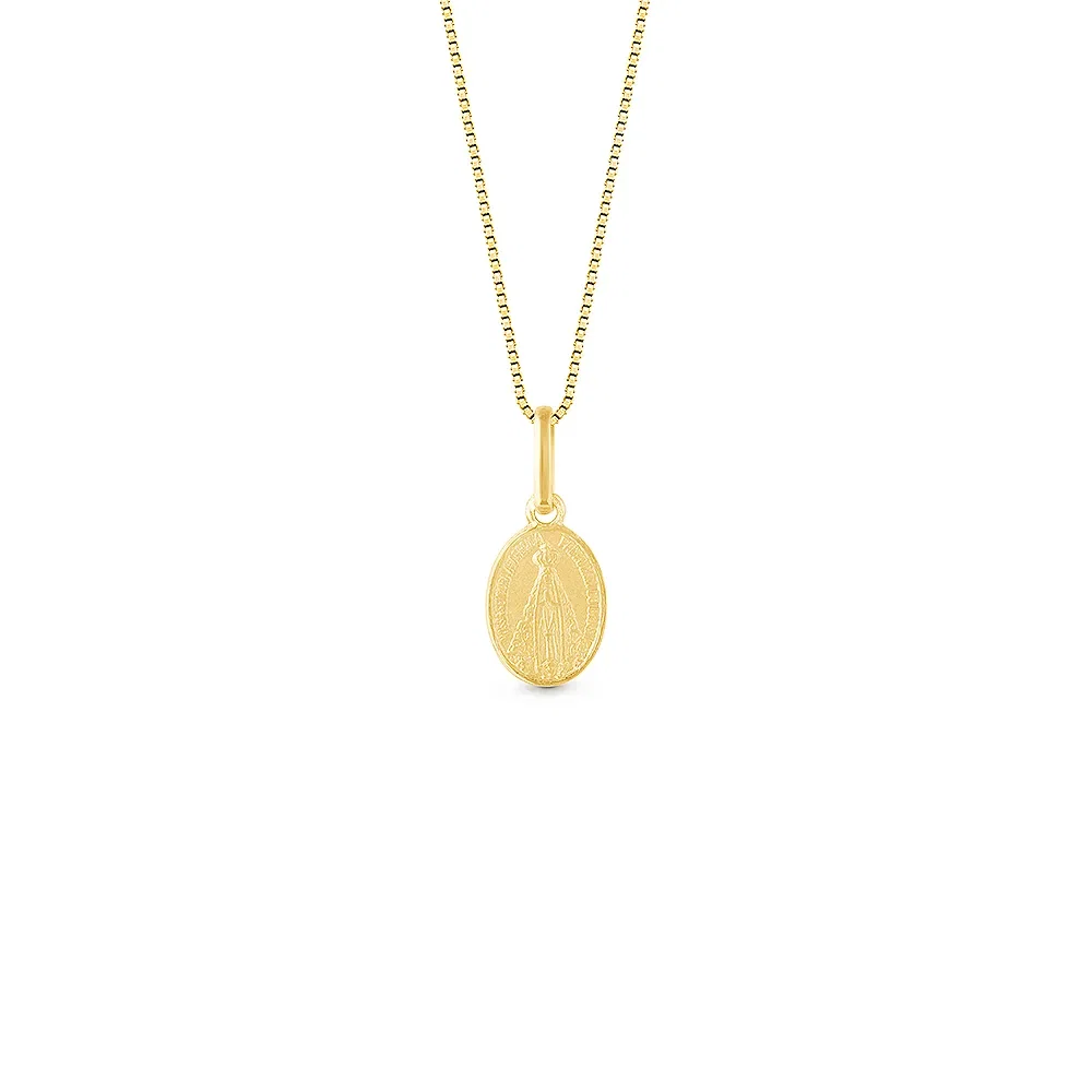 Pingente Medalha N.Sra Aparecida em Ouro Amarelo 18k, 13.5mm — imagem 1