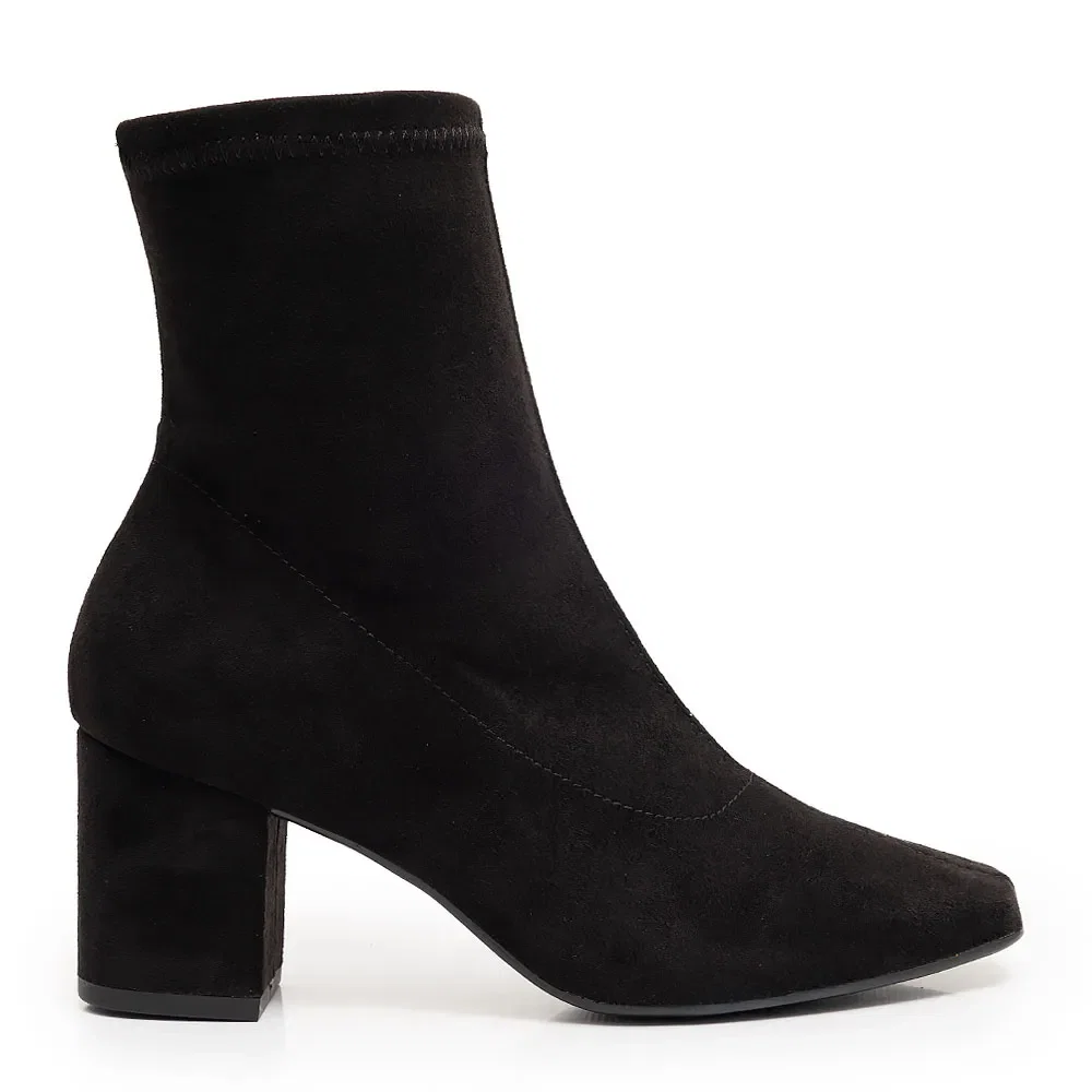 Bota Preta Stretch Camurça