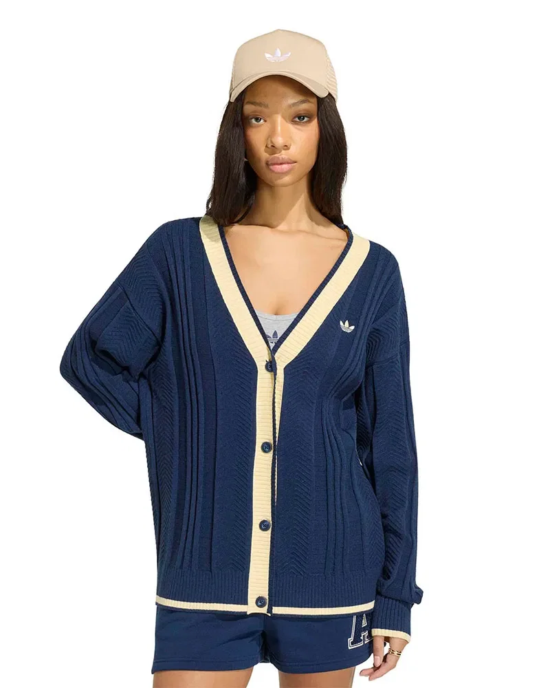 Blusão Adidas Cardigan Tricot Feminino