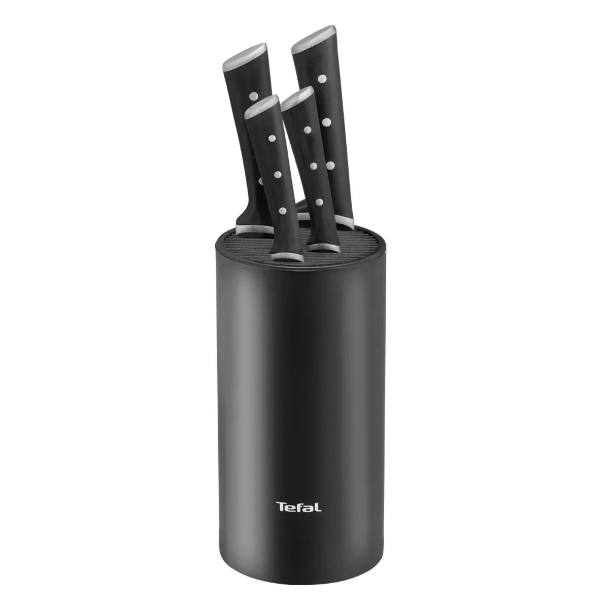 Bloco de Facas Inox 5 Peças Ice Force Tefal Preta