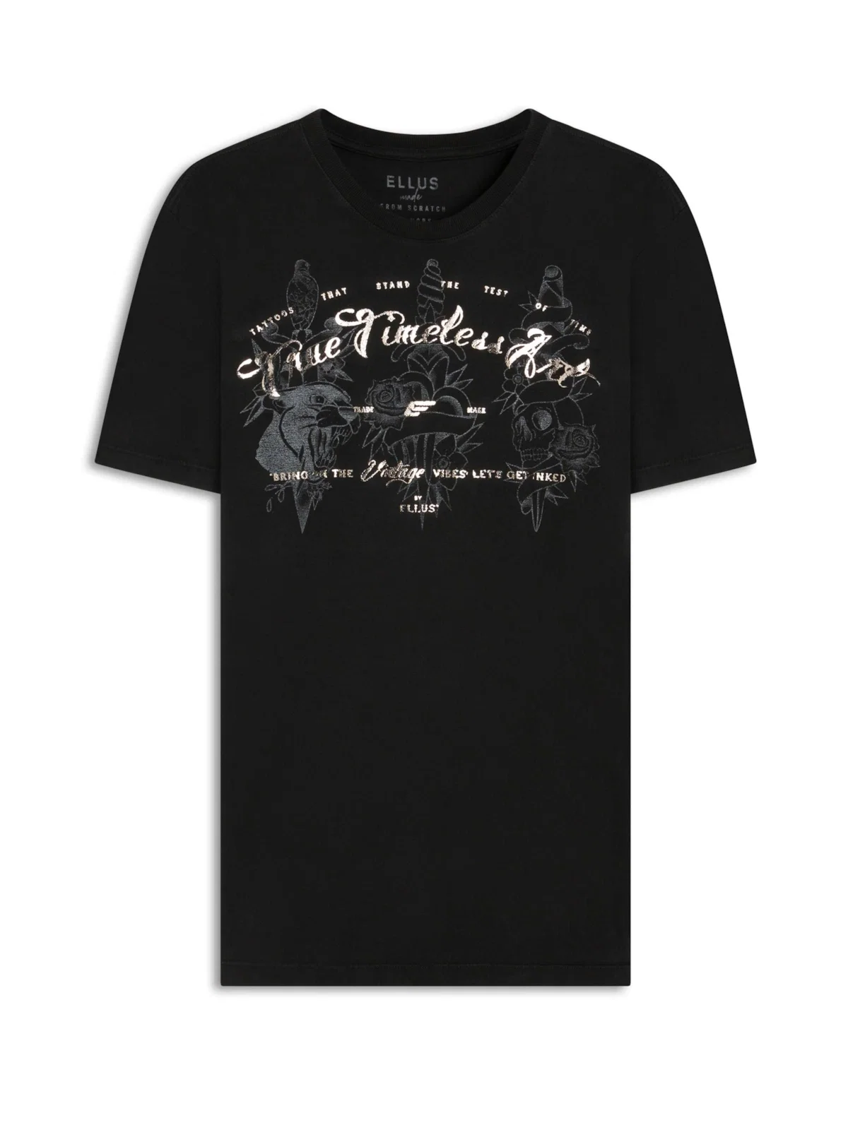 T-Shirt Fine Timeless Art Tatto Preto — imagem 1