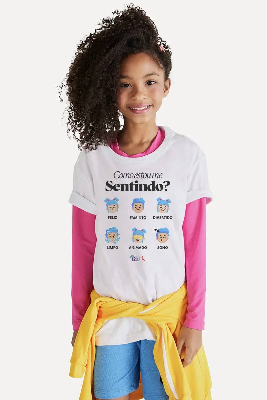 Camiseta Mini Sentimentos Pk Xd