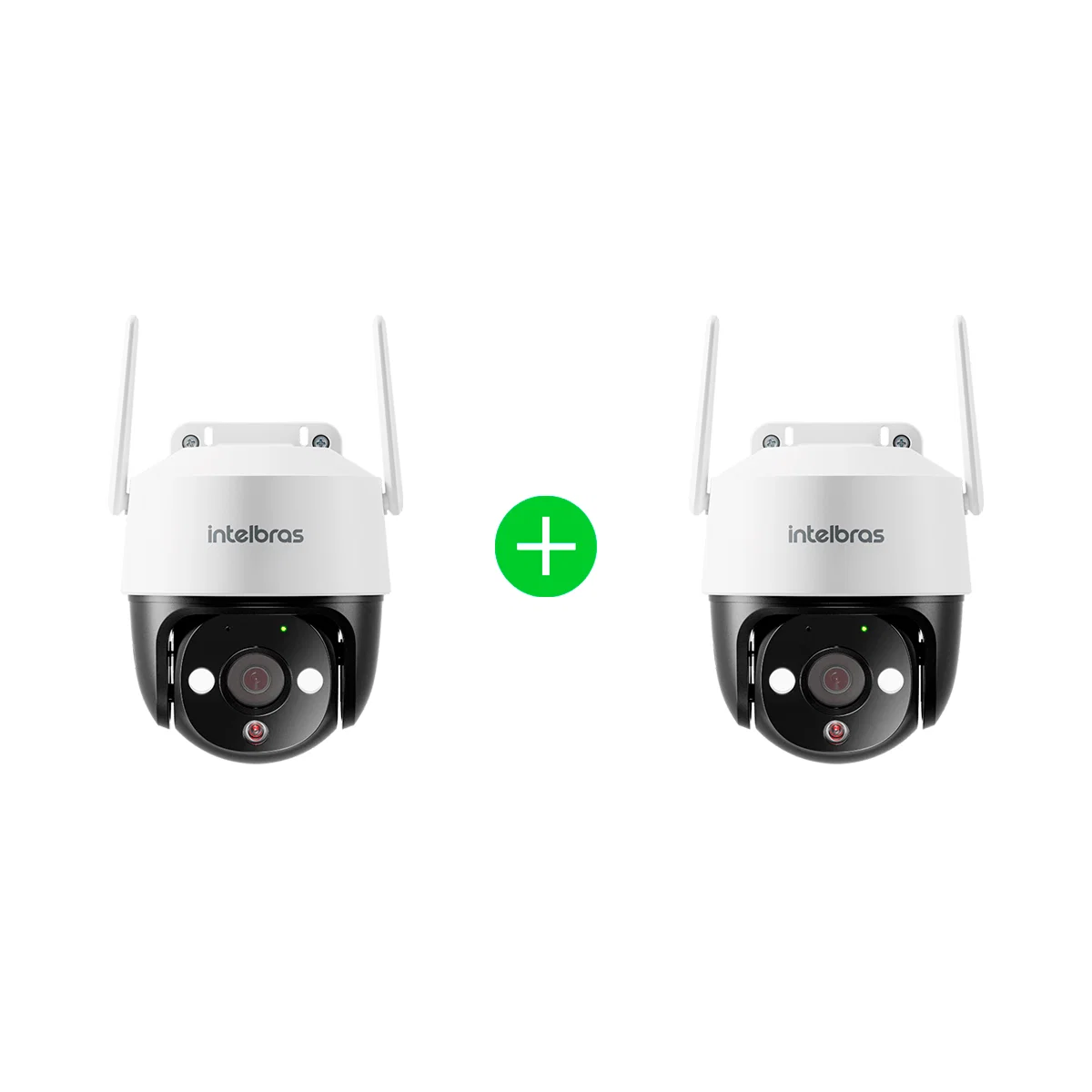 Kit Câmera Inteligente IM7+3MP Branca Intelbras - 2 unidades — imagem 1