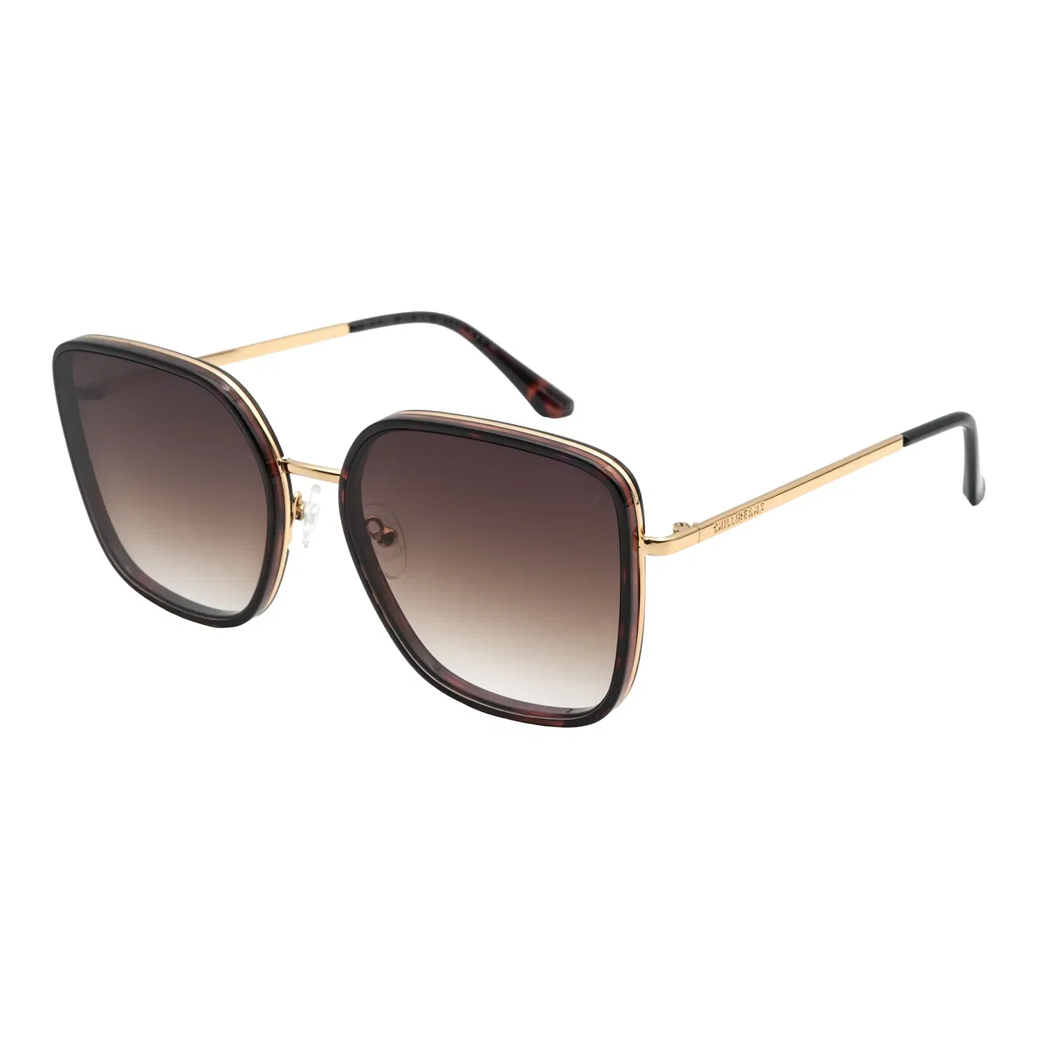 Óculos de Sol Feminino Chilli Beans Trend Quadrado Degradê Marrom — imagem 1