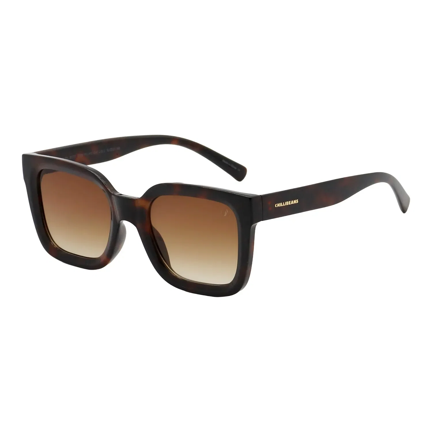 Óculos de Sol Feminino Chilli Beans Quadrado Degradê Tartaruga — imagem 1