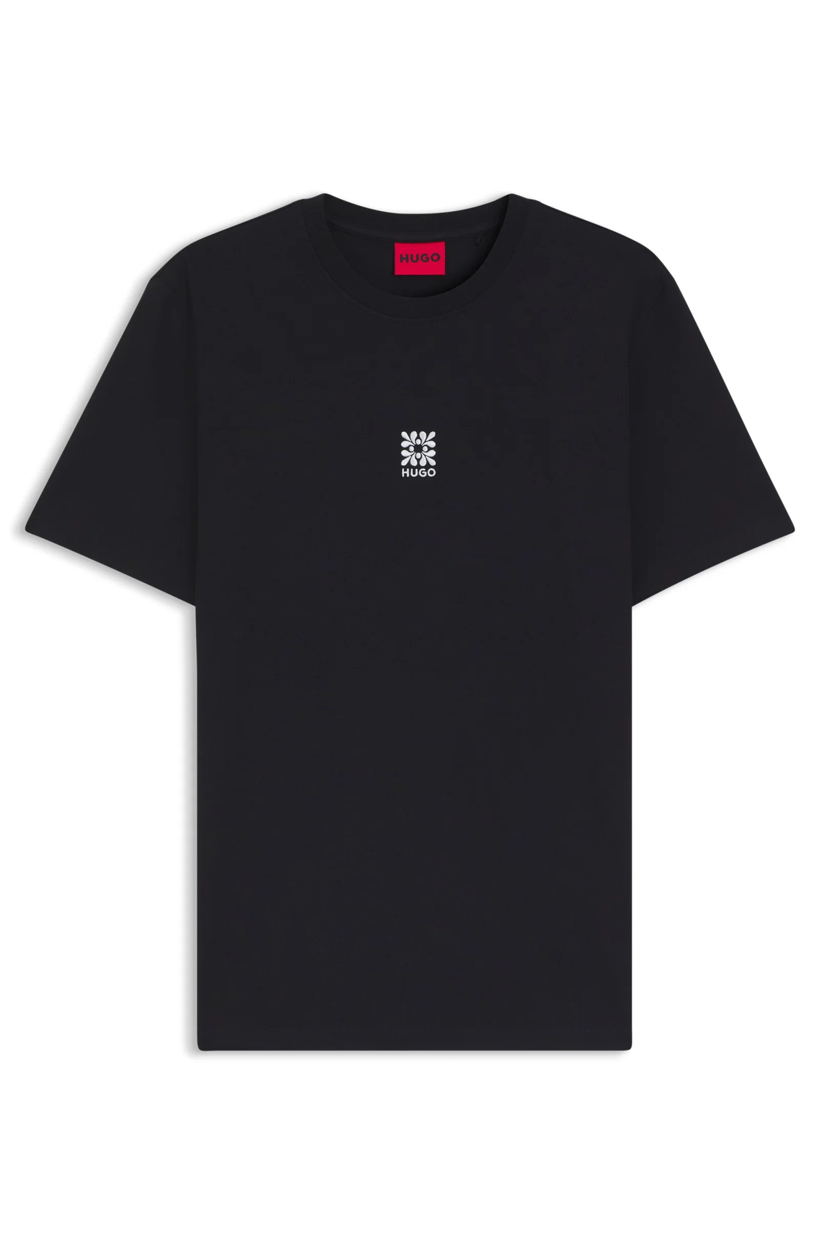 Camiseta Em Jersey De Algodão Com Logo Bordado — imagem 1