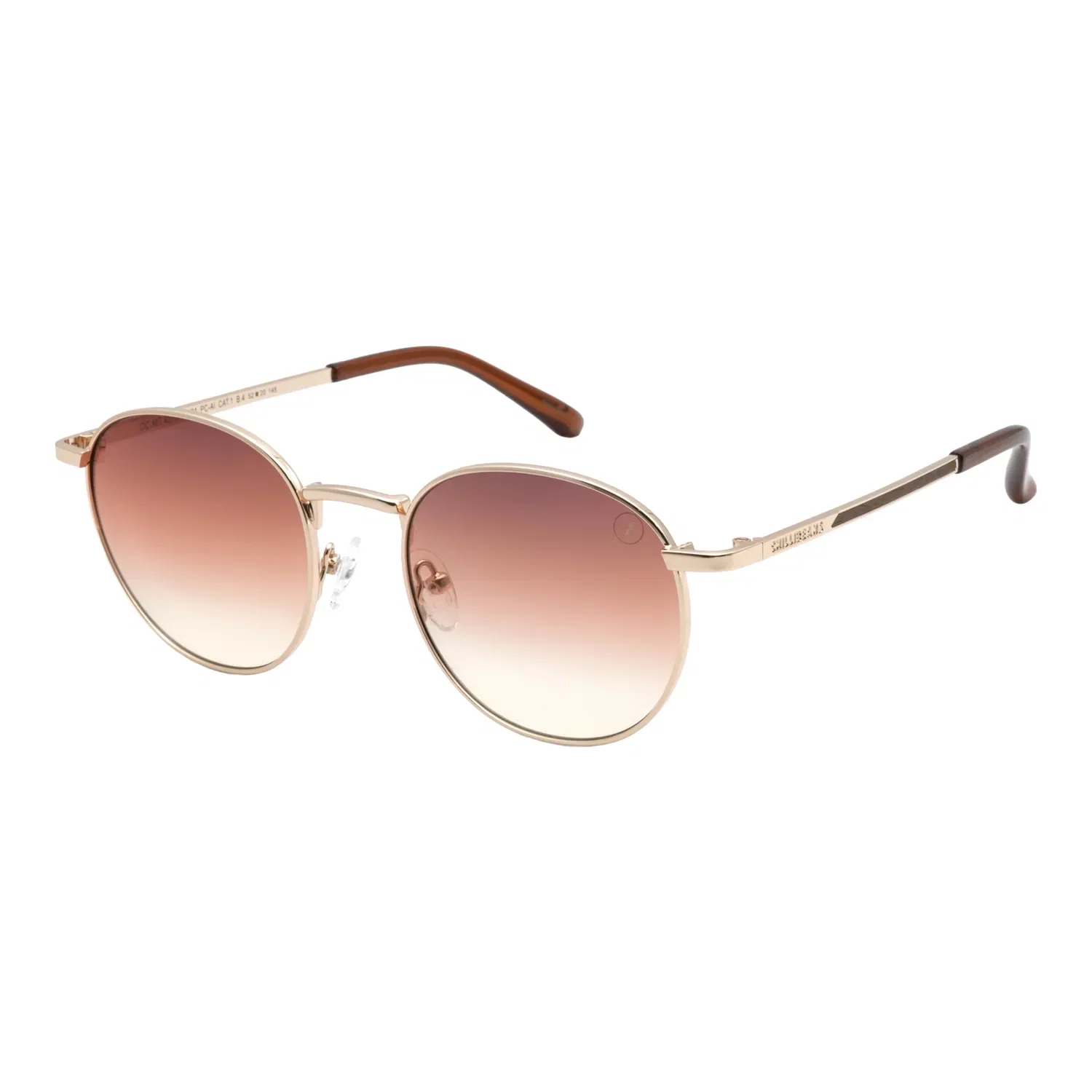Óculos de Sol Masculino Chilli Beans Redondo Aço Inoxidavel Dourado — imagem 1