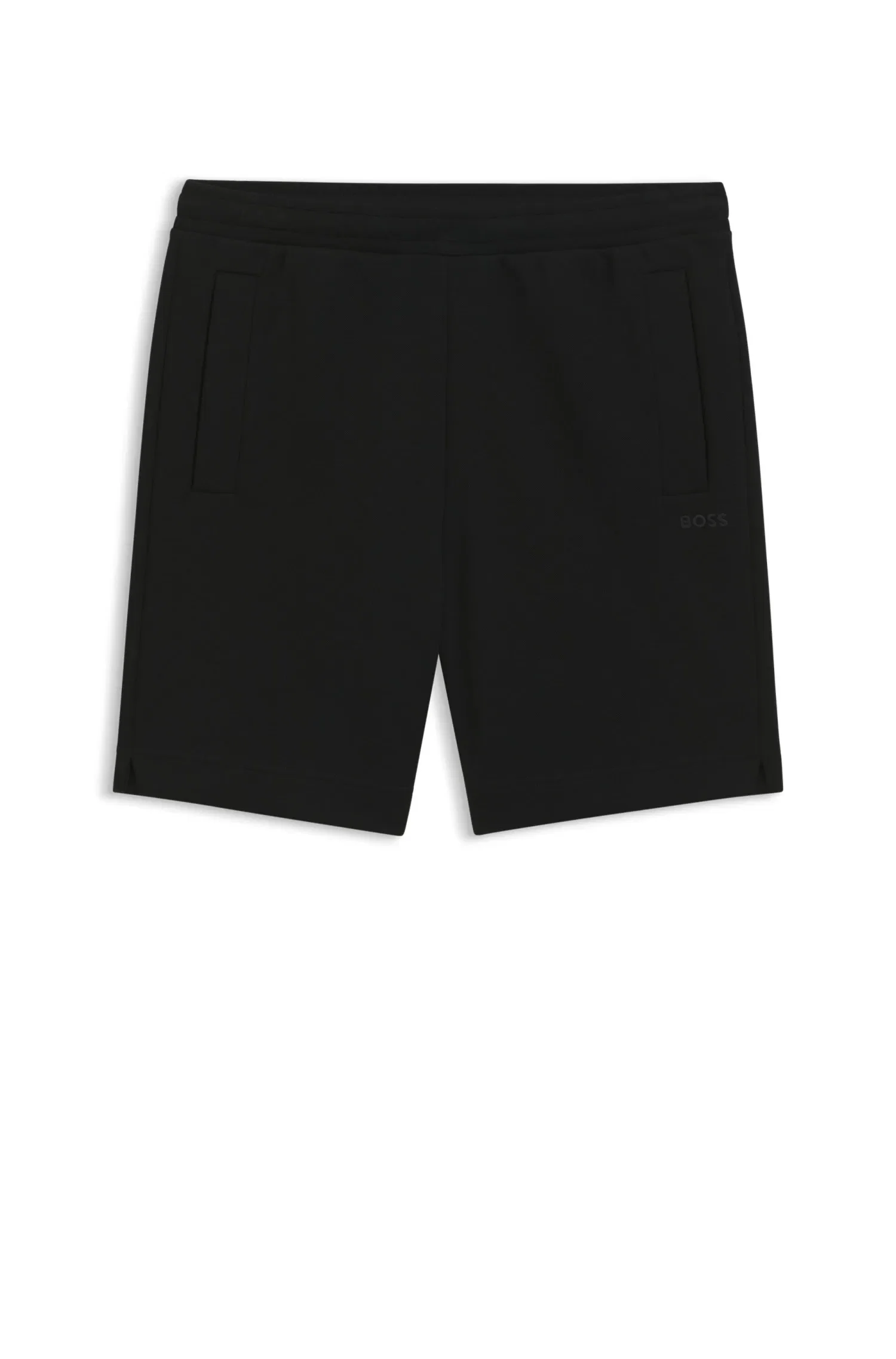 Shorts Com Logo Bordado Em Mistura De Algodão — imagem 1