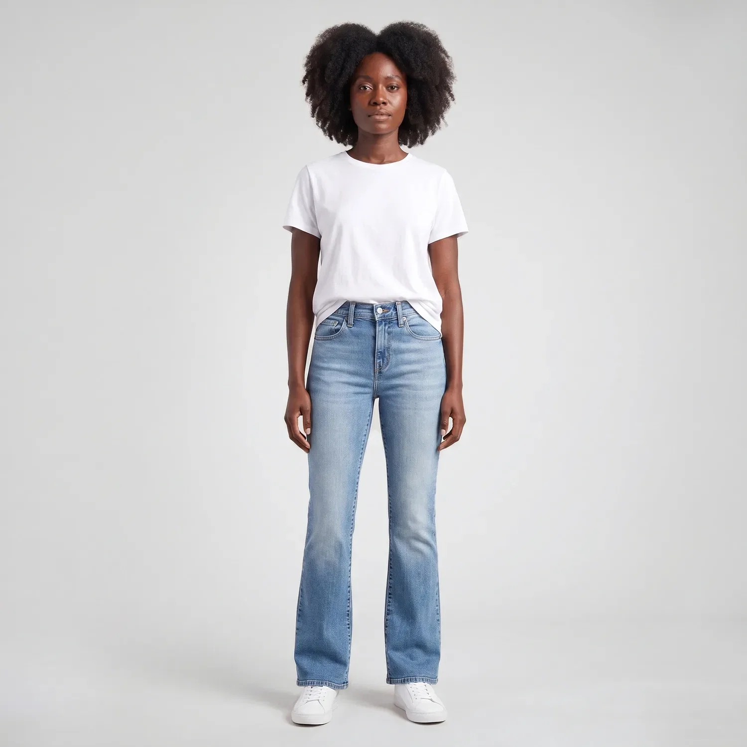 Calça Jeans Levi's® 725® High Rise Bootcut Lavagem Clara — imagem 1